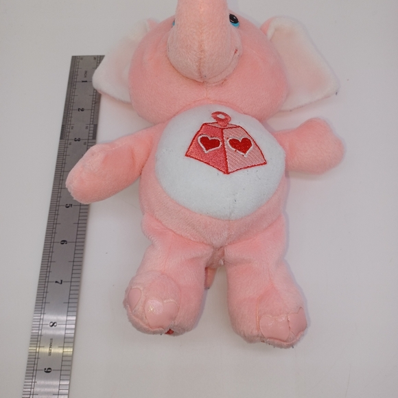 Care Bears Cousins Lotsa Heart Elephant Plush 8" Pink Heart Tummy Stuffed 2004 - Picture 6 of 7